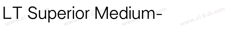 LT Superior Medium字体转换
